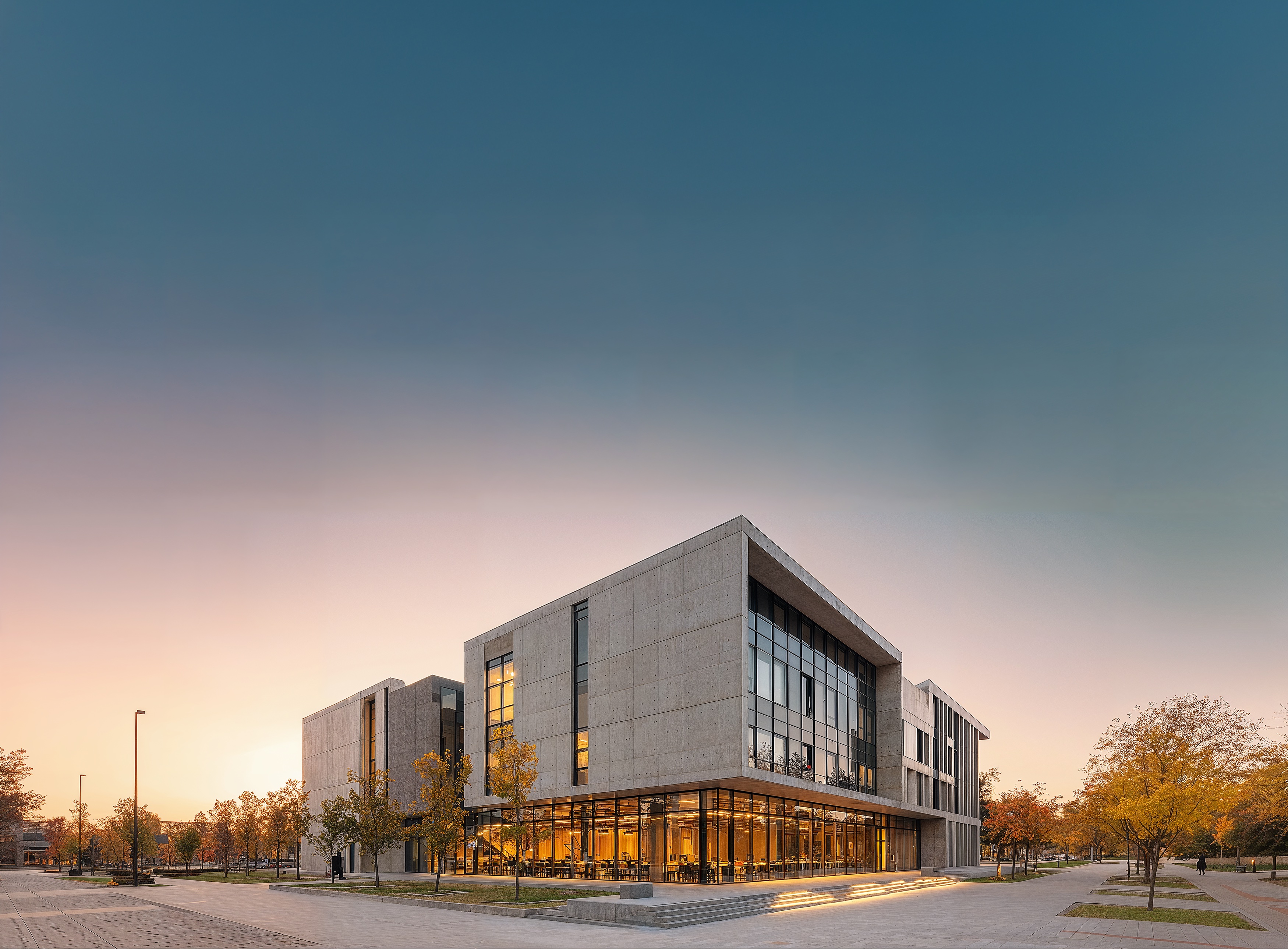 Modern commercial building